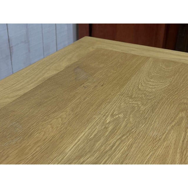 Modern Table in Oak with Two Extensions For Sale - Image 6 of 14