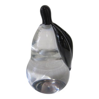 Studio Murano Art Glass Pear For Sale