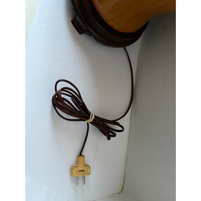 Ceramic Amber Ceramic Ginger Jar Lamp For Sale - Image 7 of 9