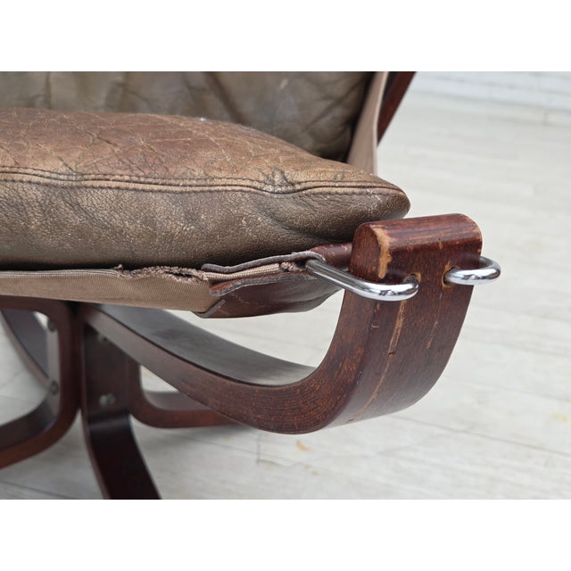 Vatne Møbler Norwegian Falcon Lounge Chair by Sigurd Ressel for Vatne Møbler, 1970s For Sale - Image 4 of 18