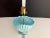 Sky Blue Ceramic Shell Lamp & Shade, C1970 For Sale - Image 15 of 18