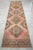 Hand-Knotted Oushak Runner Rug Faded Pink Low Pile Hallway Decor Kitchen Rug- 3'2″x 12'4″ For Sale - Image 9 of 14