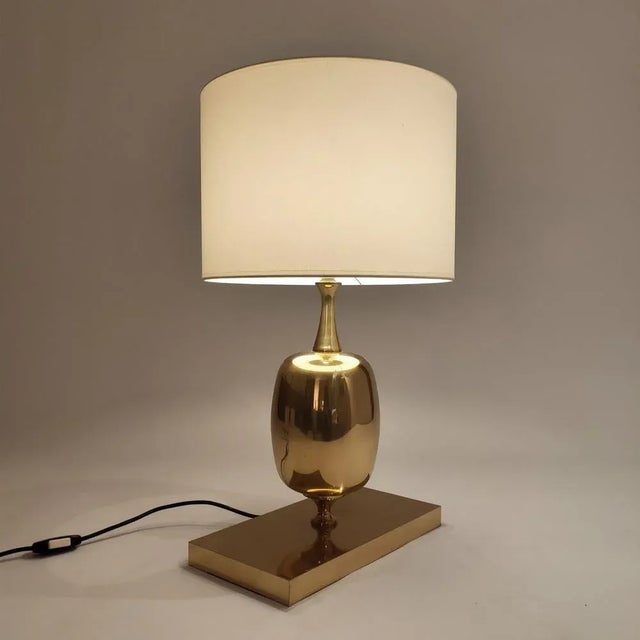 French Table Lamp in the style of Philippe Barbier, 1970s For Sale - Image 6 of 10