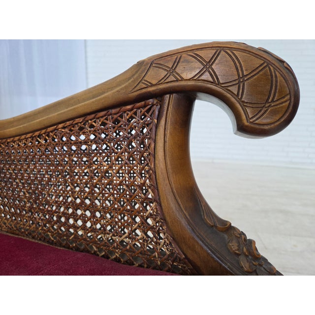 Danish Armchair in Velour and Ash, 1930s For Sale - Image 11 of 18