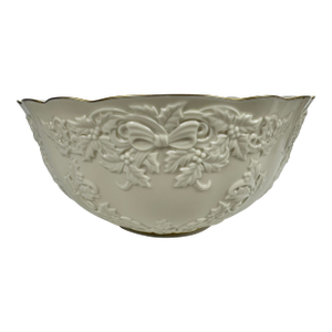 1990s Lenox Holiday Hostess Collection Centerpiece Punch Bowl