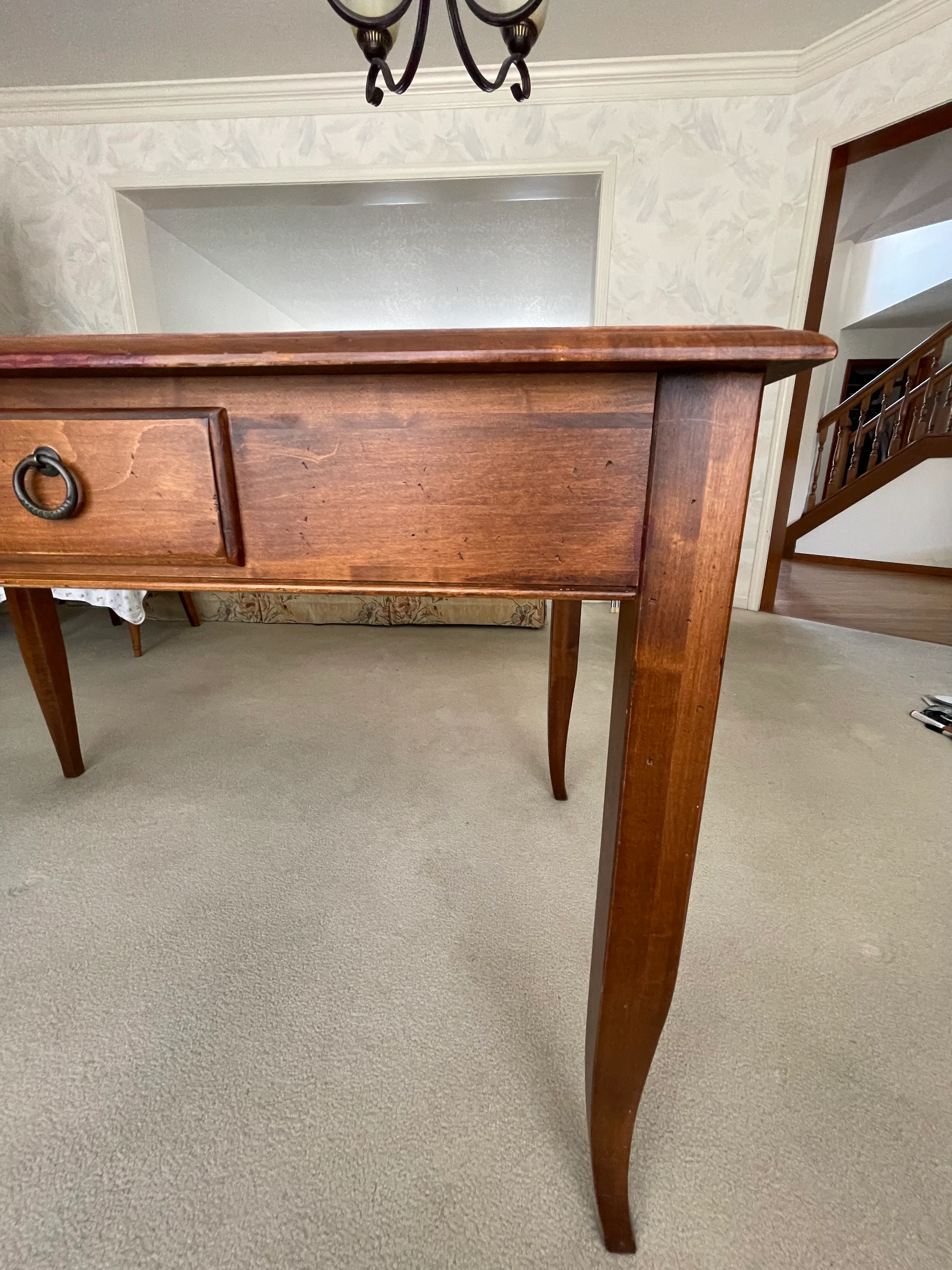 1990s Ethan Allen Country Crossings Desk | Chairish