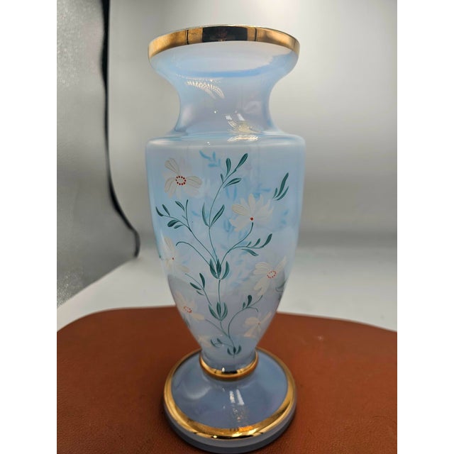 Blue Vase from Bohemia, 1950s-1960s For Sale - Image 6 of 8