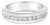 Channel Set Diamond Wedding Band .67cttw 14k White Gold, Size 8 For Sale