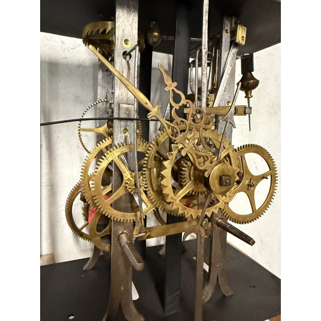 Metal A Late 19th Century Morbier Works for a Tall Case Clock. For Sale - Image 7 of 12
