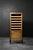 Vintage Industrial Danish Brown Oak Cabinet with Multiple Drawers, 1950s For Sale - Image 6 of 18