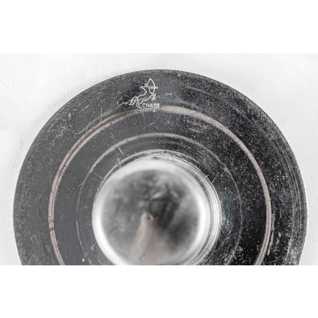 Antique Art Deco Taurex Chrome Candlestick Holders by Walter Von Nessen for Chase For Sale - Image 16 of 16