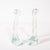 Transparent Pair of Signed Renato Anatra Transparent Sculptural Murano Glass Candlesticks For Sale - Image 8 of 17