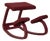 Wooden Monochrome Kneeling Chair in Plum Aubergine by Peter Opsvik for Varier For Sale