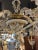 1930s French Hand Painted Porcelain Five Light Chandelier For Sale - Image 9 of 12