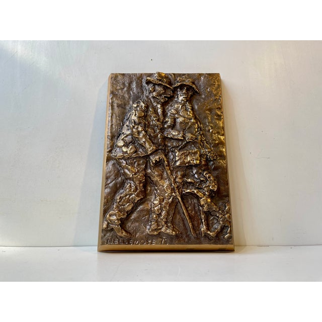 Bronze Wall Plaques by Anders Nyborg, 1970s, Set of 4 For Sale - Image 10 of 14