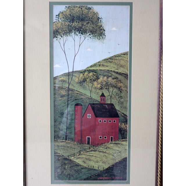 Vintage Warren Kimble Folk Art Prints : Brandon Barn & Brandon House - Set of 2 For Sale - Image 13 of 13
