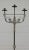 Brown Pair of 1920s Antique Wrought Iron Torchiere Candelabras Floor Candle Stands For Sale - Image 8 of 12