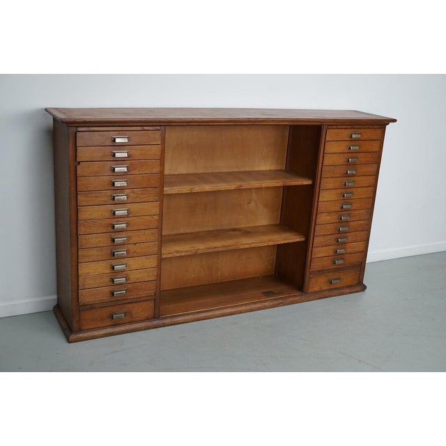 Vintage Dutch Oak Apothecary Cabinet, 1950s For Sale - Image 12 of 18