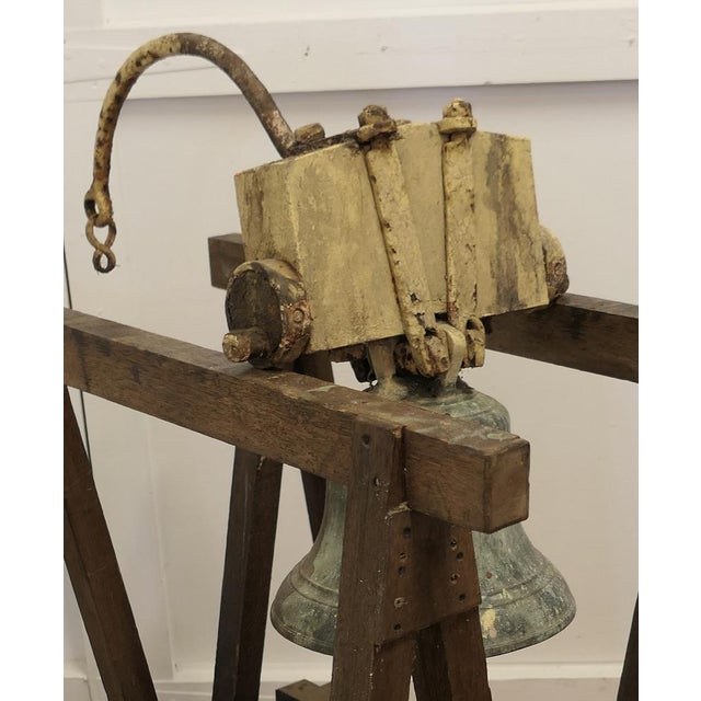 Heavy Bronze Bell For Sale - Image 6 of 8