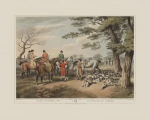 Hare Hunting 2- Giclee Print From British Field Sports
