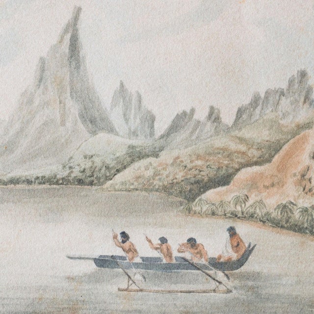 After Michael Angelo Rooker, Taloo Harbour Tahiti Missionaries, Watercolor For Sale - Image 5 of 9