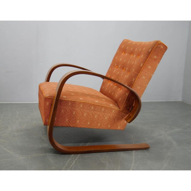 Tank Armchair in Laminated Bentwood attributed to Miroslav Navratil, 1930s For Sale - Image 9 of 15