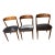 1960s Teak and Leather Dining Chairs by Bramin - Set of 3 For Sale