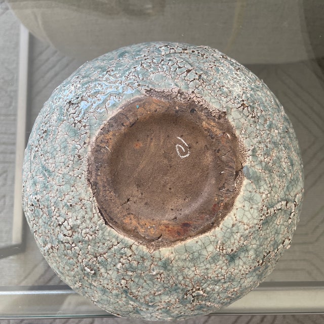 1960s Artist Pottery Bowl, Light Blue For Sale - Image 5 of 6