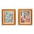 Set of Two (2) Matching Framed / Signed Mid-Century Modern Geometric Abstraction Oil on Canvas Paintings by Fred Blassingham, Usa, C. 1980s For Sale