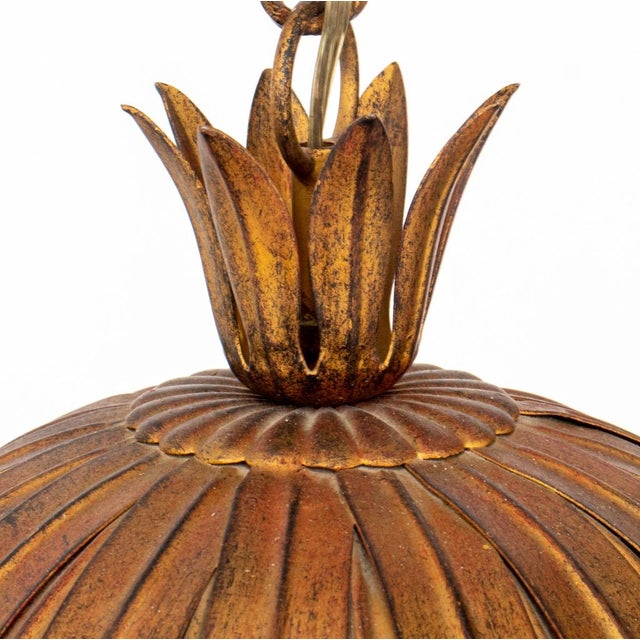 Late 20th Century Italian Patinated Metal Rustic Lantern, 1970s For Sale - Image 5 of 10