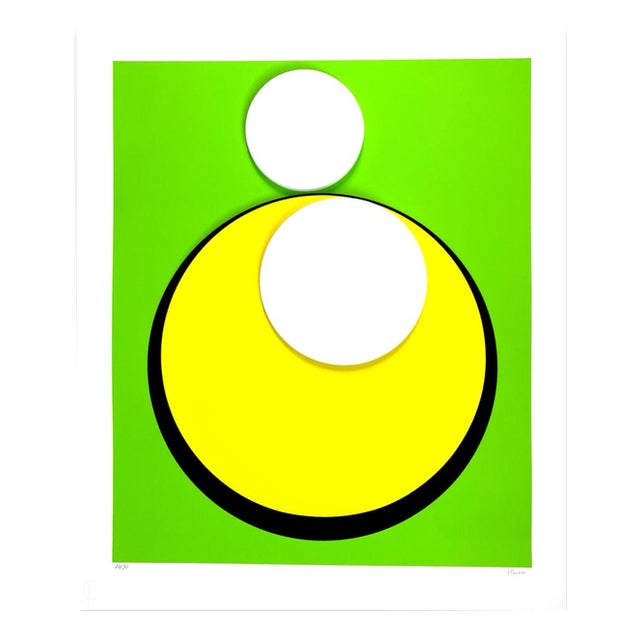 Geneviève Claisse, Green and Yellow Unit, 1935, Mixed Media, Paper For Sale