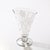 1940s Art Deco Frosted and Transparent Glass Vase With Floral Relief Detailing For Sale - Image 5 of 12