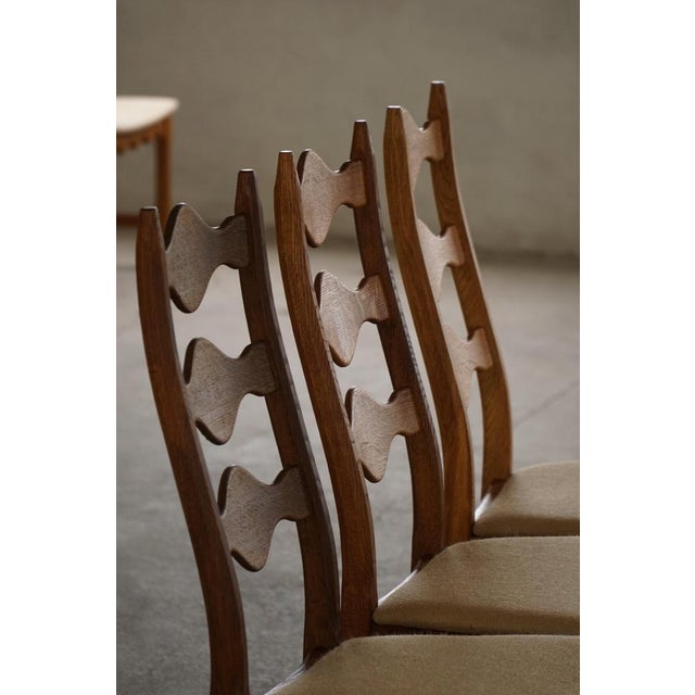Highback Dining Chairs in Oak by Henning Kjærnulf, 1960s, Set of 6 For Sale - Image 12 of 18