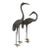 A Pair of Vintage Bronze Crane Garden Sculptures For Sale