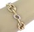 The Wide Fancy 14k Two Tone Gold Link Bracelet is a stunning piece of fine jewelry. Crafted from two-tone gold, this link...