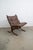Brown 1960s Mid Century Danish Modern Lounge Chair Brown Leather Attributed to Ingmar Relling For Westnofa For Sale - Image 8 of 9