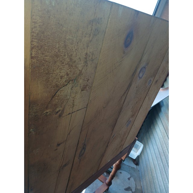 Early 20th Century Early 20th Century William and Mary Style Pine Highboy For Sale - Image 5 of 14