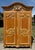 Wood Rustic Scrubbed Pine Hand Carved French Country Armoire For Sale - Image 7 of 12