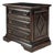 Italian Venetian Three-Drawer Nightstand in Black Finish For Sale