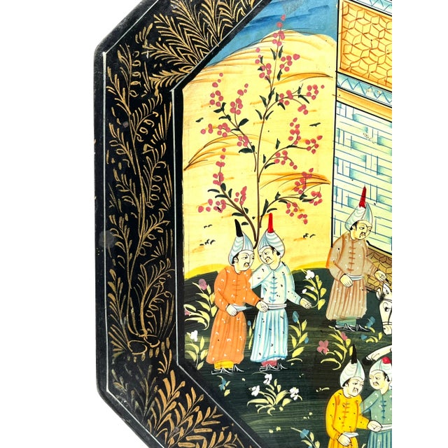 Miniature Chowki Bajot Painting Decorative For Sale - Image 6 of 10