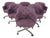 6 Mid-Century Modern Patrician Furniture Tufted Tweed Office Swivel Chairs MCM For Sale
