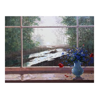 Michael Gorban, Sun Showers, Large Hand Signed Giclee on Canvas, 30 X 40 In. Stretched For Sale