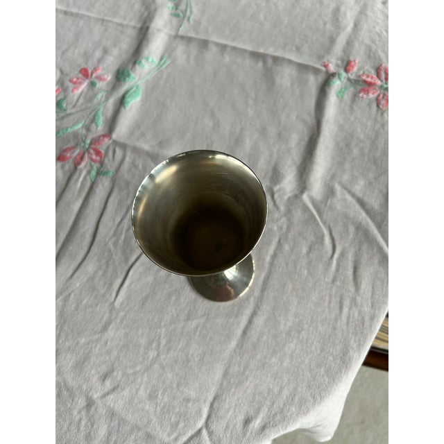 Abstract Vintage Gorham Silverplate Goblets - One Dozen For Sale - Image 3 of 5