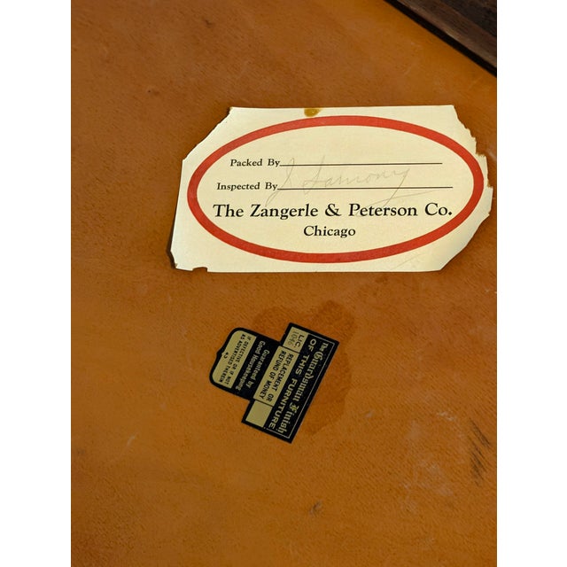 Early 20th Century Zangerle & Peterson Drop Leaf Coffee Table Mahogany For Sale - Image 4 of 18