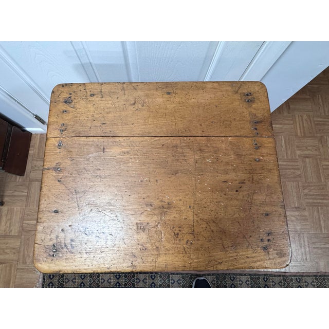 Antique Country Sheraton Pine One-Drawer Side Table For Sale - Image 10 of 11