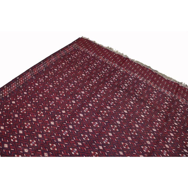 Vintage Nomadic Turkmen Yomut Kilim Rug For Sale - Image 10 of 18