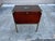 Late 20th Century Vintage Chinoiserie Style Brass and Mahogany Campaign Chest on Stand Side Table by Lane For Sale - Image 5 of 9