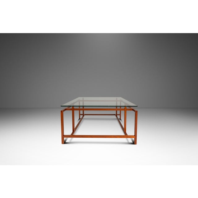 Danish Mid-Century Modern Coffee Table in Solid Teak W/ Glass Top Attributed to Henning Nørgaard for Komfort of Denmark, C. 1960's For Sale In Orlando - Image 6 of 14