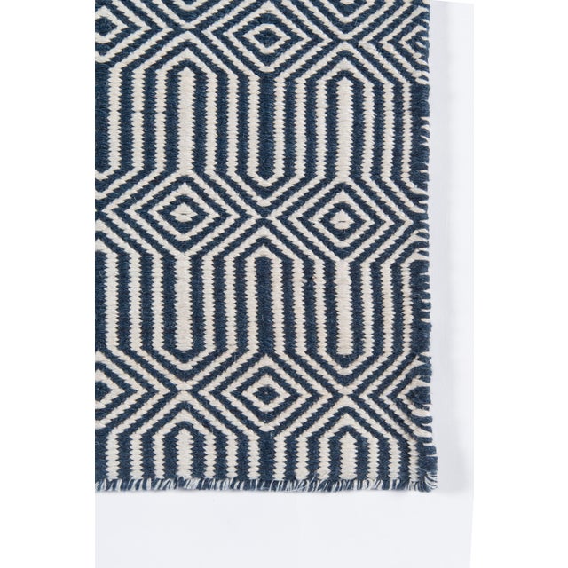 Contemporary Erin Gates by Momeni Newton Holden Navy Hand Woven Recycled Plastic Indoor Outdoor Rug 9' X 12' For Sale - Image 3 of 6