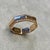 Syna Rose Gold Octagon Band with Diamonds For Sale - Image 4 of 6